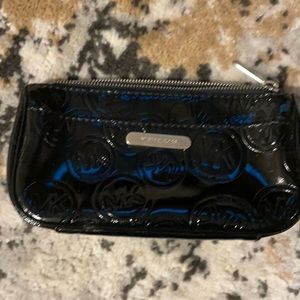 Michael Kors black patten cosmetic pouch bag
